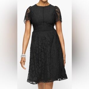 Talbots Aflutter Sleeve Autumn Fit & Flare Dress, Size 8